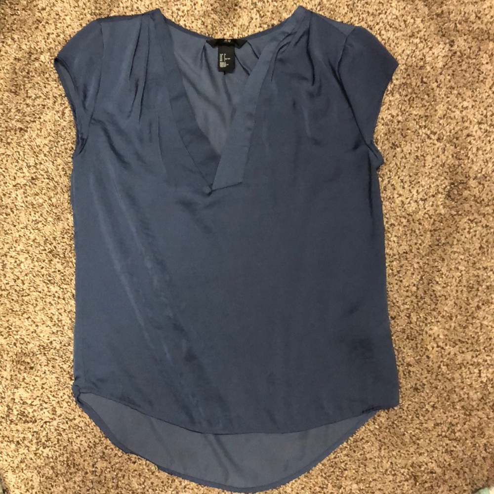 H&M blue blouse